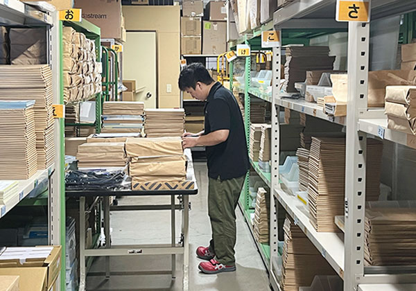商品管理や梱包もサポート